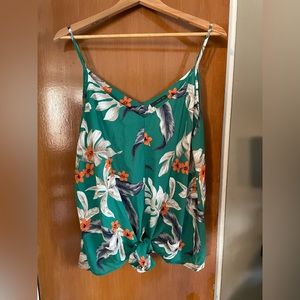 Pretty Green Sleeveless Blouse